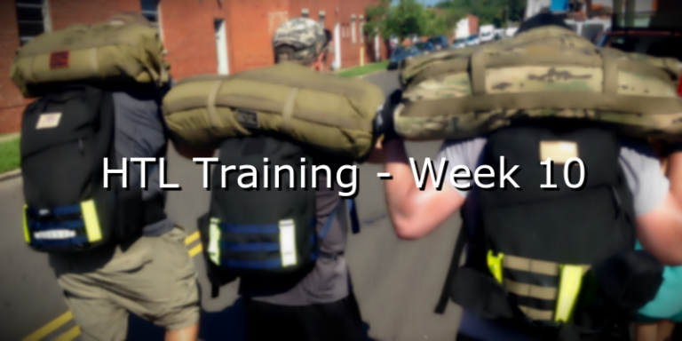 HTL Training - Week 10