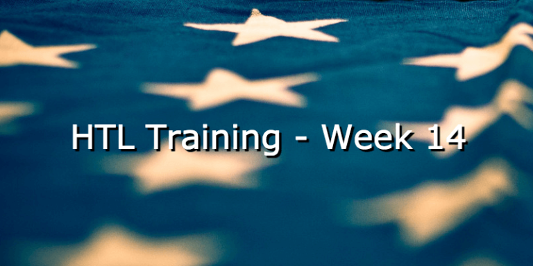HTL Training - Week 14