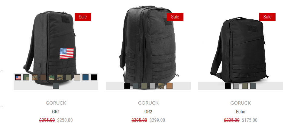 Goruck gr1 outlet for sale