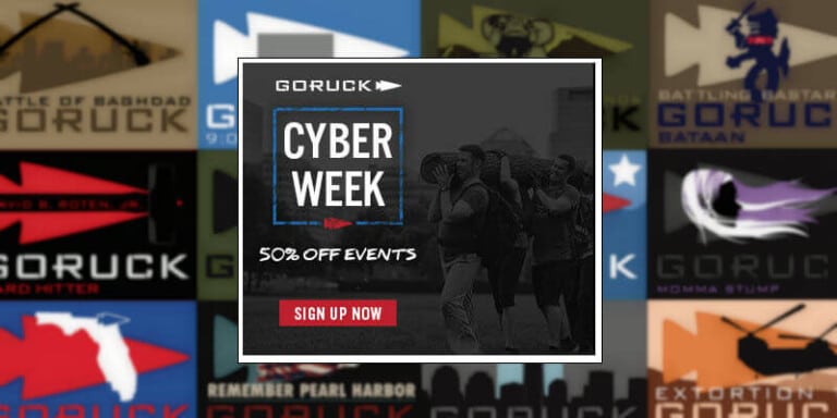 GORUCK Cyber Week Event Sale Codes 2018
